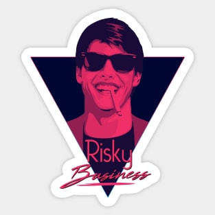 Risky Business 80s Sticker